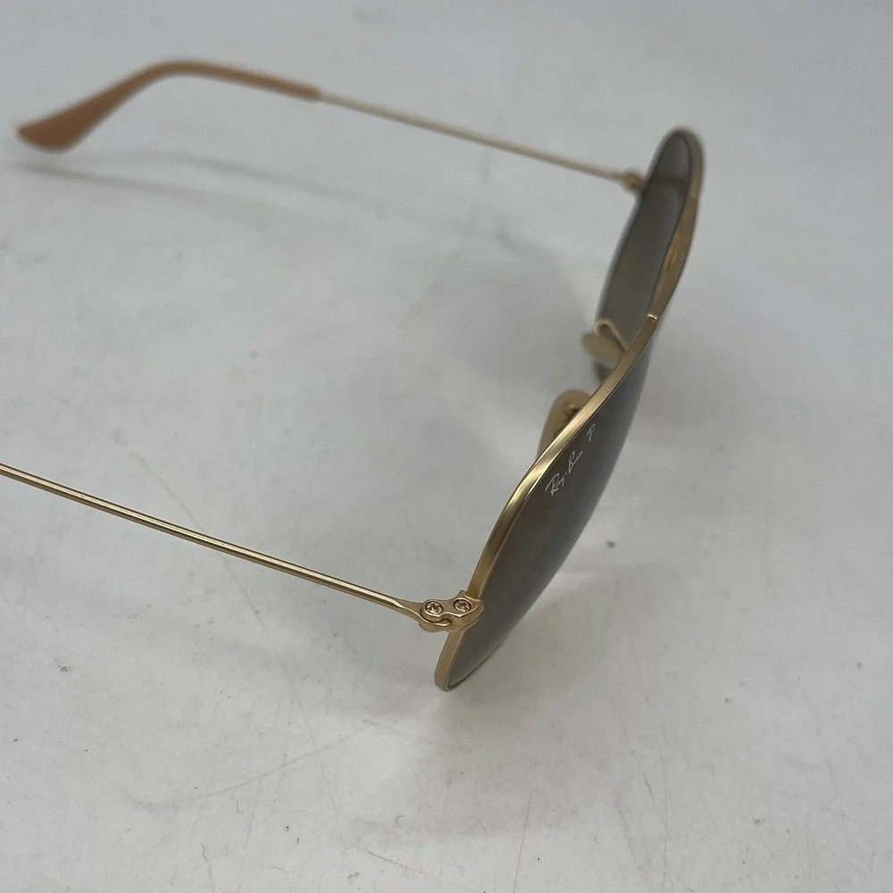 Ray Ban Sunglasses Polarized Authentic 54mm 135mm Aviator Gold Frame